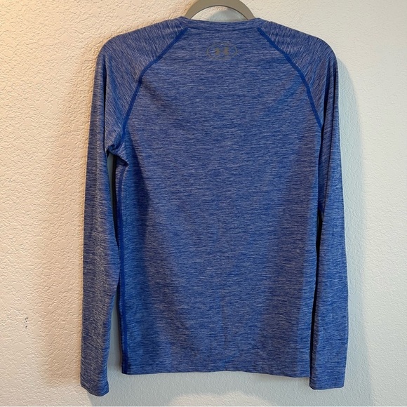 Women’s Under Armour blue heat gear long sleeve compression shirt size large L - Picture 3 of 6